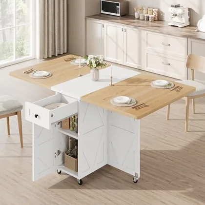 JOCOEVOL Space Saving Folding Dining Table for 4
