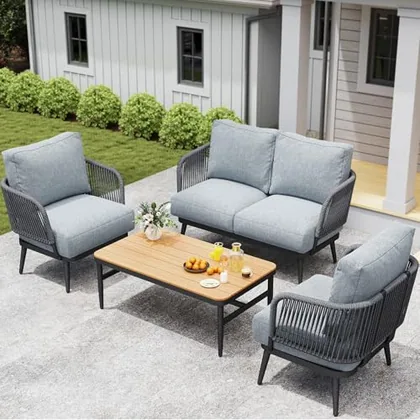 JOCOEVOL Outdoor Patio Furniture Set 5-Piece