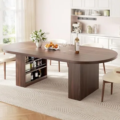 JOCOEVOL 78.7 in Dining Table for 6-10 People