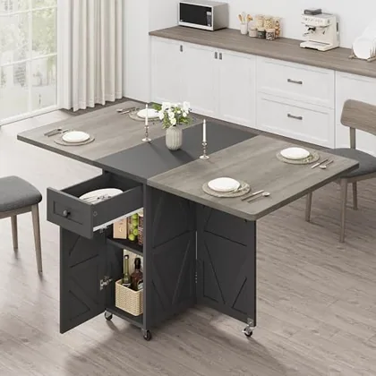 JOCOEVOL Space Saving Folding Dining Table for 4
