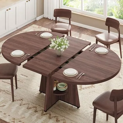 JOCOEVOL 43''-59'' Extendable Dining Table