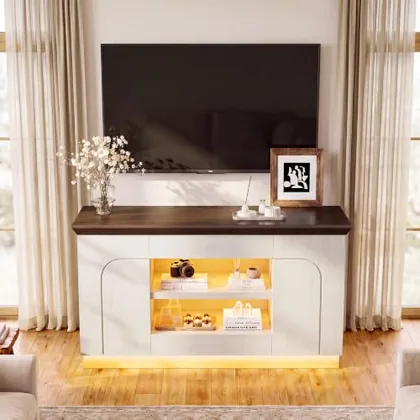 JOCOEVOL Farmhouse 56'' LED TV Stand