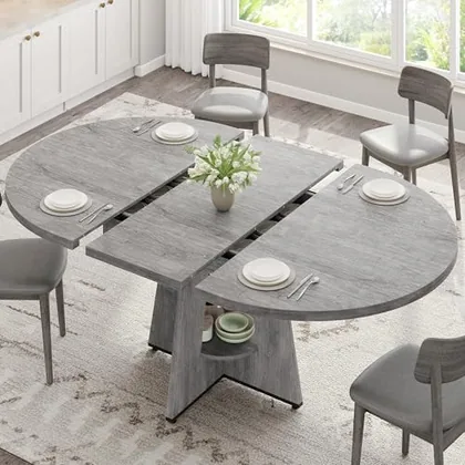 JOCOEVOL 43''-59'' Extendable Dining Table