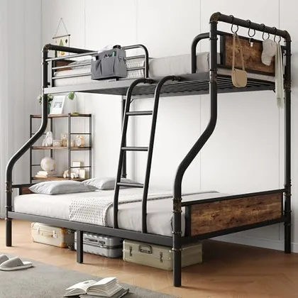 JOCOEVOL Bunk Bed Twin Over Full