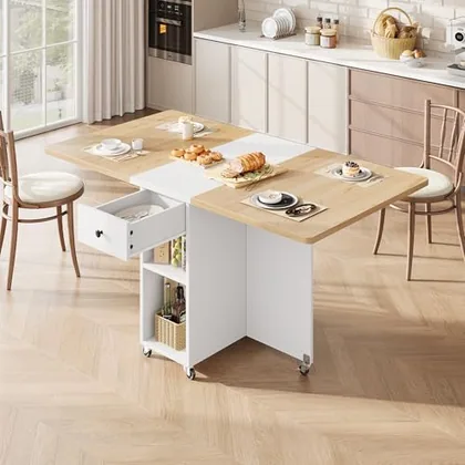 JOCOEVOL Space Saving Folding Dining Table for 4