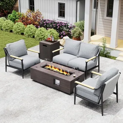 JOCOEVOL 42 Inch Fire Pit Table