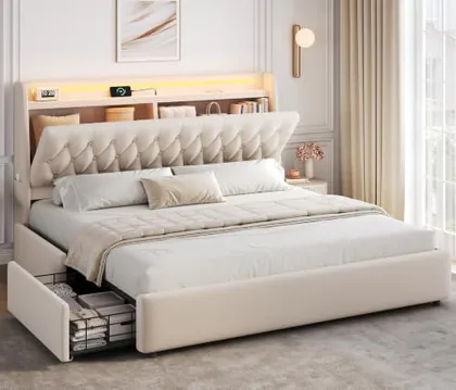 JOCOEVOL King Size Bed Frame