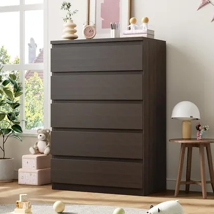 JOCOEVOL Modern 5 Drawer Dresser for Bedroom