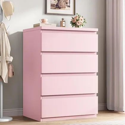 JOCOEVOL 4 Drawer Dresser for Bedroom