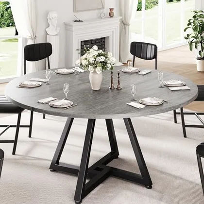 JOCOEVOL 51 in Round Dining Table Kitchen Dining Room Circle Dinner