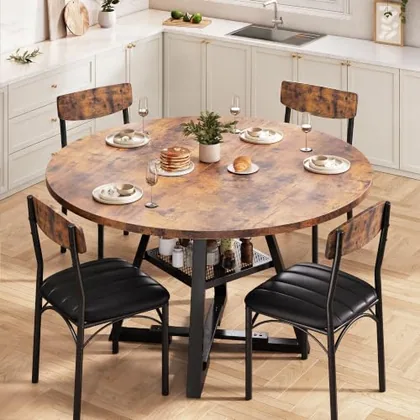 JOCOEVOL Dining Table Set for 4