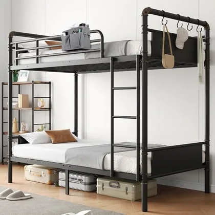JOCOEVOL Bunk Bed Twin Over Twin