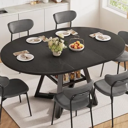 JOCOEVOL Extendable Dining Table for 4-6